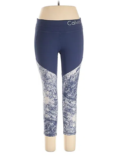 Pre-owned Calvin Klein Performance Active Pants In Blue