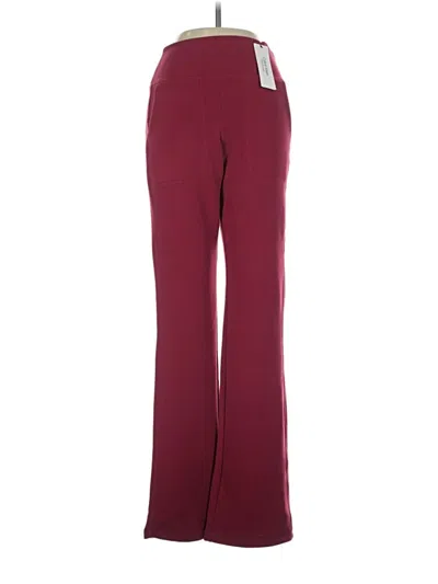 Pre-owned Calvin Klein Performance Active Pants In Burgundy