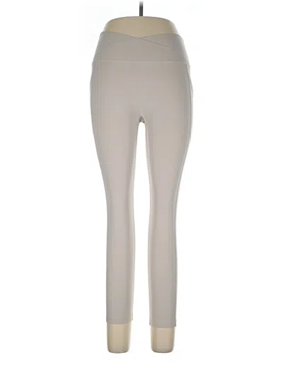 Pre-owned Calvin Klein Performance Active Pants In Ivory
