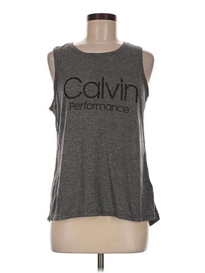 Pre-owned Calvin Klein Performance Active Tank Top In Gray