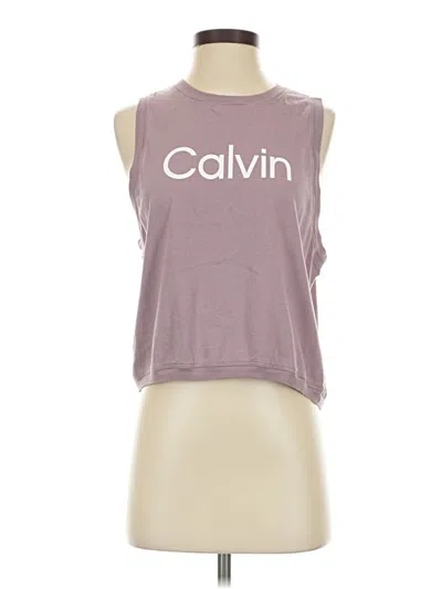 Pre-owned Calvin Klein Performance Active Tank Top In Purple