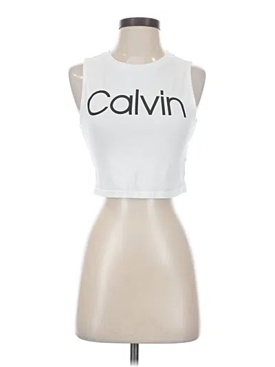 Pre-owned Calvin Klein Performance Active Tank Top In White