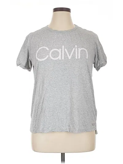 Pre-owned Calvin Klein Performance Active T-shirt In Silver