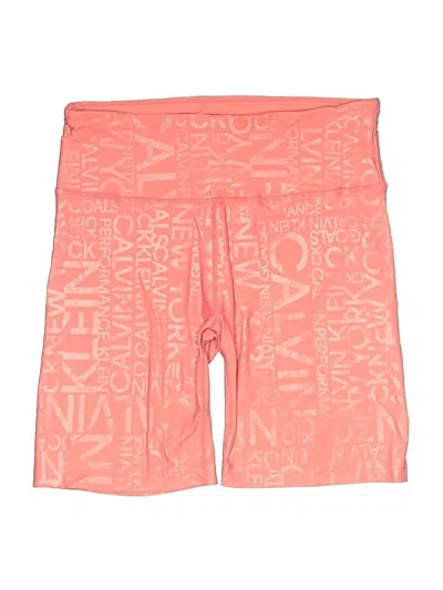 Pre-owned Calvin Klein Performance Athletic Shorts In Orange