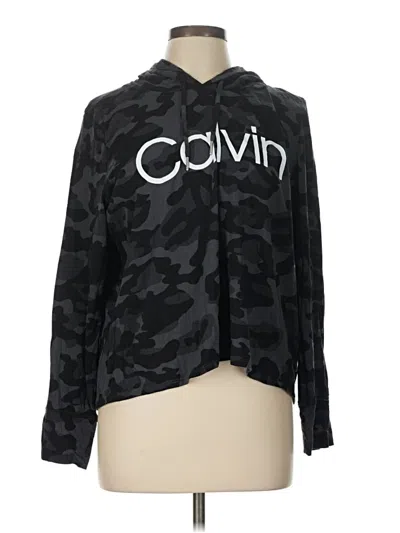 Pre-owned Calvin Klein Performance Cardigan Sweater In Black