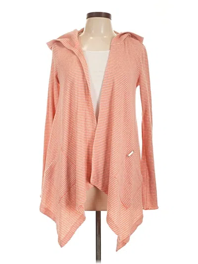 Pre-owned Calvin Klein Performance Cardigan Sweater In Orange