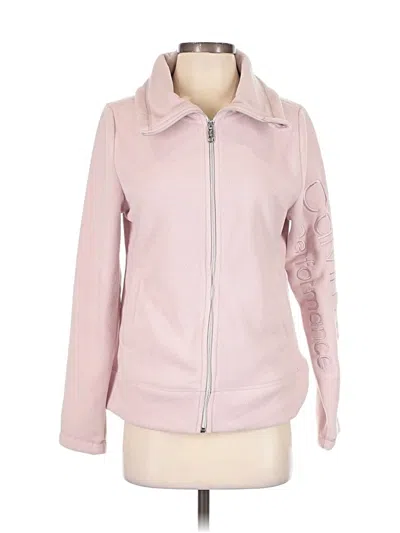 Pre-owned Calvin Klein Performance Cardigan Sweater In Pink