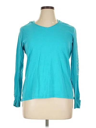 Pre-owned Calvin Klein Performance Cardigan Sweater In Teal