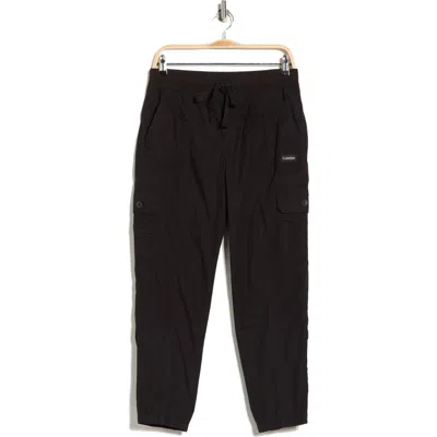 Calvin Klein Performance Cargo Joggers In Black