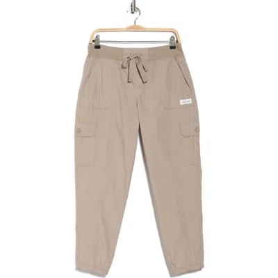 Calvin Klein Performance Cargo Joggers In Gray