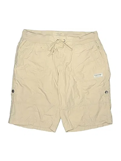 Pre-owned Calvin Klein Performance Cargo Shorts In Tan