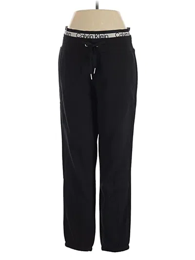 Pre-owned Calvin Klein Performance Casual Pants In Black