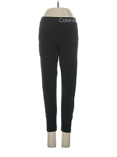 Pre-owned Calvin Klein Performance Casual Pants In Black