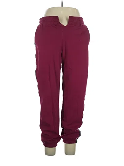 Pre-owned Calvin Klein Performance Casual Pants In Burgundy