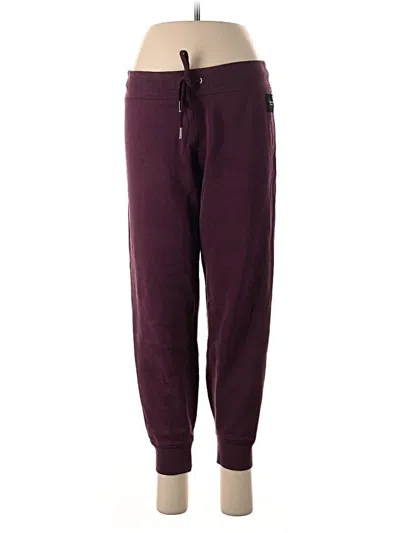 Pre-owned Calvin Klein Performance Casual Pants In Burgundy