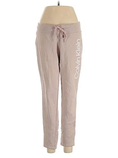 Pre-owned Calvin Klein Performance Casual Pants In Tan