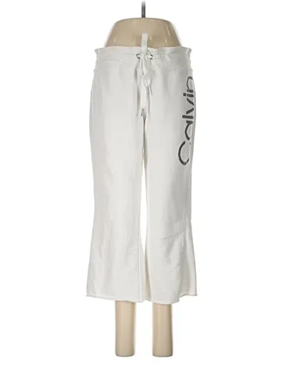 Pre-owned Calvin Klein Performance Casual Pants In White