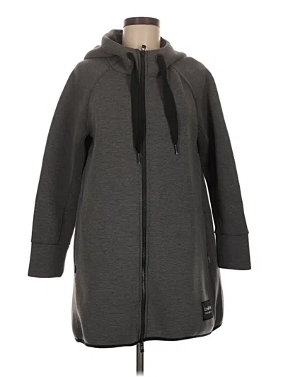 Pre-owned Calvin Klein Performance Coat In Gray