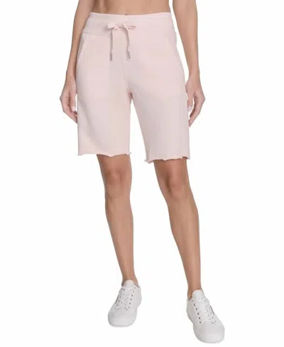Calvin Klein Performance Drawstring Short In Cloud Pink In Multi