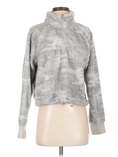 Pre-owned Calvin Klein Performance Faux Fur Jacket In Gray