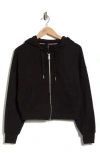 Calvin Klein Performance Fleece Full Zip Hoodie In Black