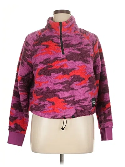 Pre-owned Calvin Klein Performance Fleece Jacket In Purple