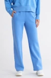 Calvin Klein Performance High Waist Relaxed Straight Leg Sweatpants In Blue