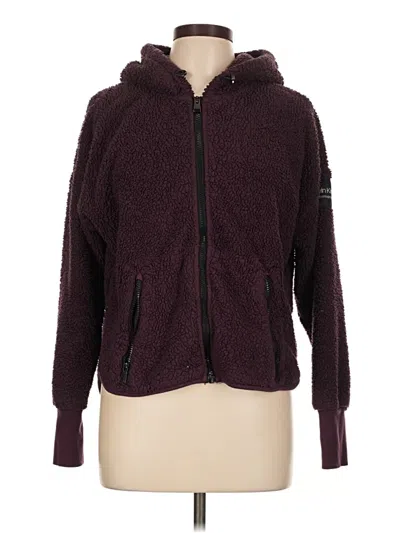 Pre-owned Calvin Klein Performance Jacket In Burgundy