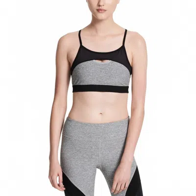 Calvin Klein Performance Keyhole Medium Support Sports Bra In Black Combo In Multi