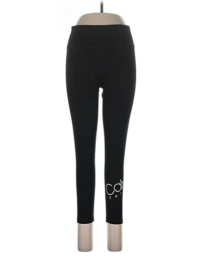 Pre-owned Calvin Klein Performance Leggings In Black
