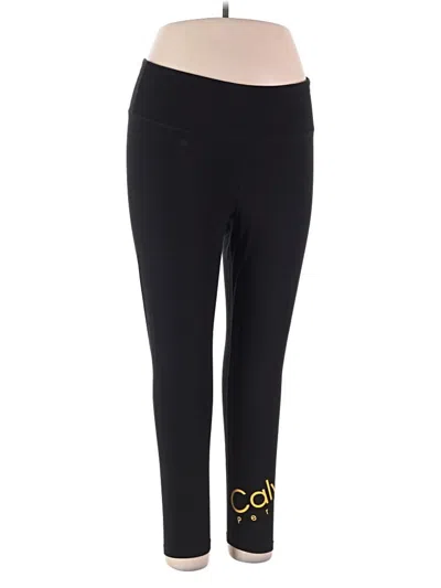 Pre-owned Calvin Klein Performance Leggings In Black