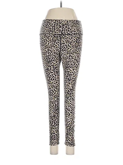 Pre-owned Calvin Klein Performance Leggings In Gold