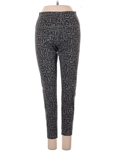 Pre-owned Calvin Klein Performance Leggings In Gray