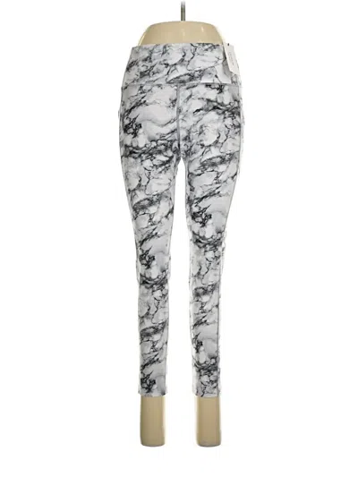 Pre-owned Calvin Klein Performance Leggings In Silver