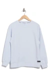 Calvin Klein Performance Logo Patch Fleece Sweatshirt In Blue