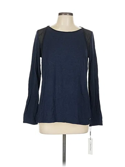 Pre-owned Calvin Klein Performance Long Sleeve T-shirt In Blue