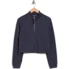 Calvin Klein Performance Mock Neck Half Zip Pullover In Blue