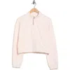 Calvin Klein Performance Mock Neck Half Zip Pullover In Neutral