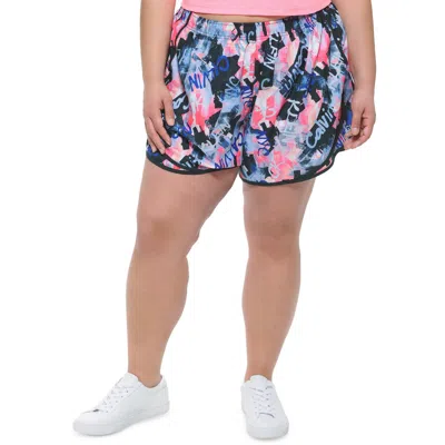 Calvin Klein Performance Plus Womens Fitness Workout Shorts In Multi