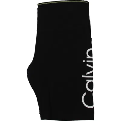Calvin Klein Performance Plus Womens Stretch High-waist Bike Short In White