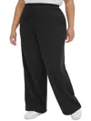 Calvin Klein Performance Plus Womens Wide Leg Fitness Sweatpants In Black