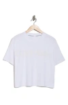 Calvin Klein Performance Puff Print Logo T-shirt In White
