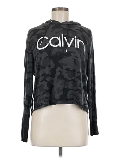 Pre-owned Calvin Klein Performance Pullover Hoodie In Black