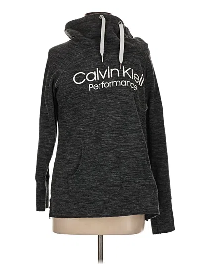 Pre-owned Calvin Klein Performance Pullover Hoodie In Black