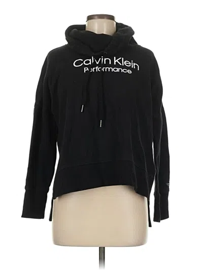 Pre-owned Calvin Klein Performance Pullover Hoodie In Black