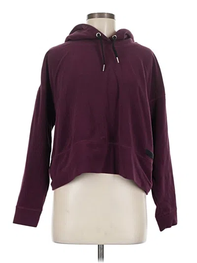 Pre-owned Calvin Klein Performance Pullover Hoodie In Burgundy