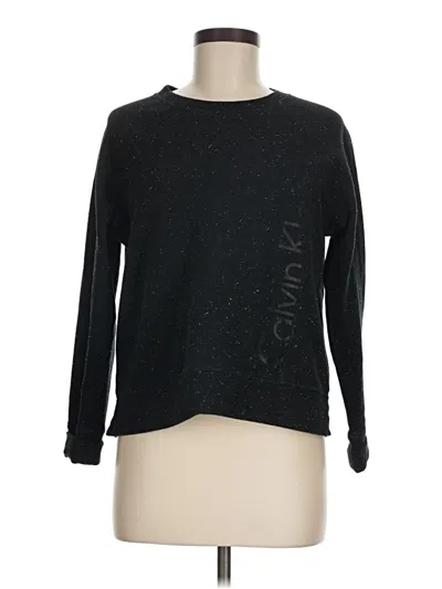 Pre-owned Calvin Klein Performance Pullover Sweater In Black