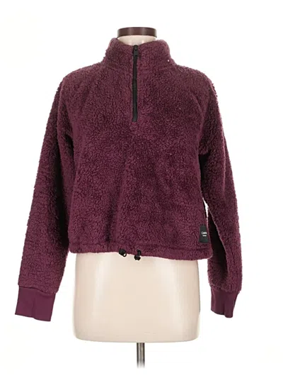 Pre-owned Calvin Klein Performance Pullover Sweater In Burgundy