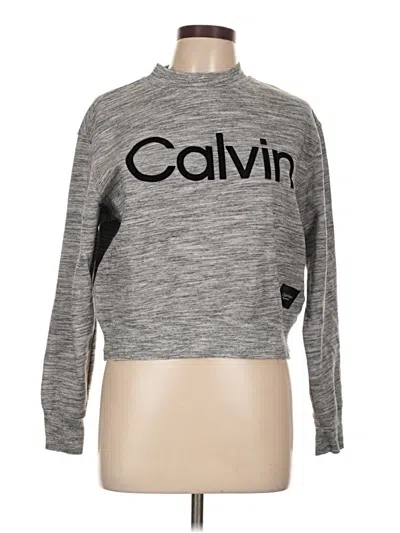 Pre-owned Calvin Klein Performance Pullover Sweater In Gray
