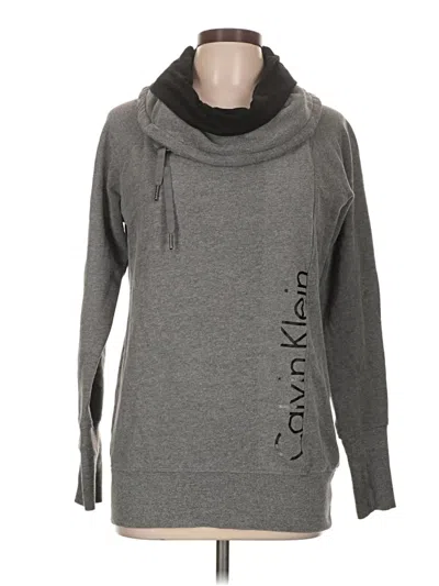 Pre-owned Calvin Klein Performance Pullover Sweater In Gray